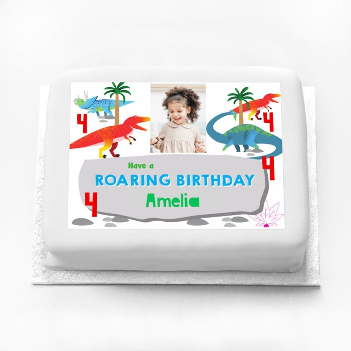 33197 Personalised Photo Cake Party Dino c