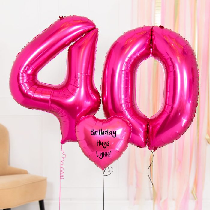 3784240thBirthdayBalloonsinaBox Pink 1
