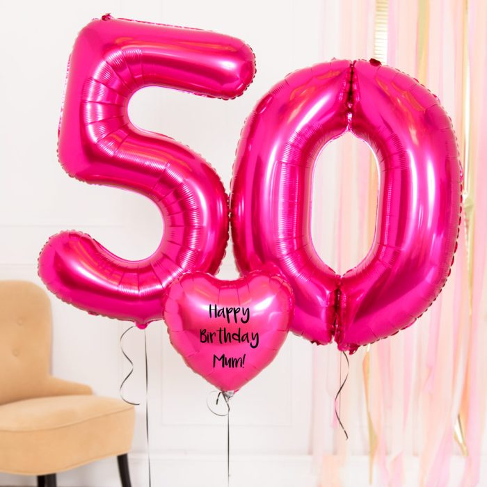 3784350thBirthdayBalloonsinaBox Pink 1