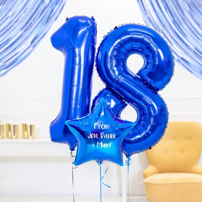 37847 18th Birthday Balloons in a Box Blue 2