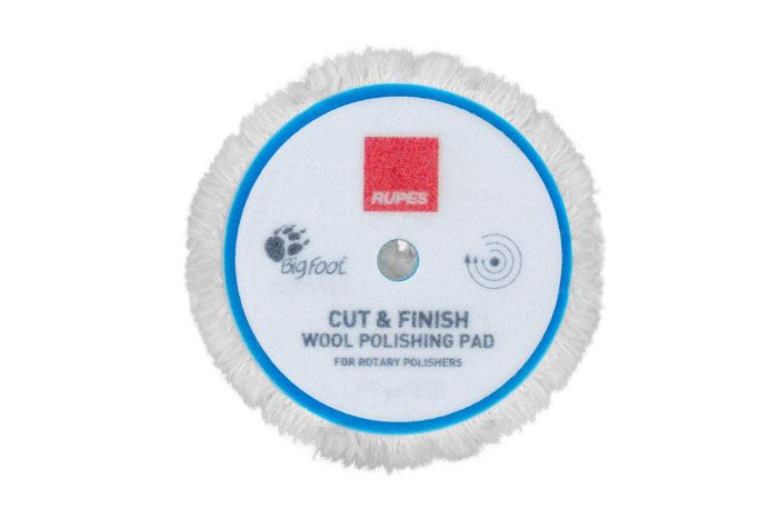 Wool polishing pads for rotary cut finish front2