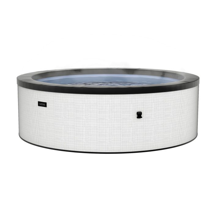 tahoe v2 46 person eco foam hot tub integrated heater pebble white tahoe v2 46 person eco foam hot tub integrated heater pebble white 668718
